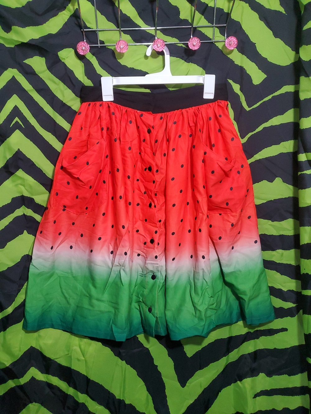 Unique Vintage Watermelon Skirt